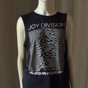 Joy Division Black Sleeveless Top